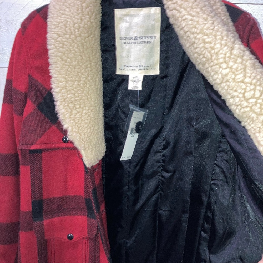 Denim & Supply Buffalo Plaid Coat L.